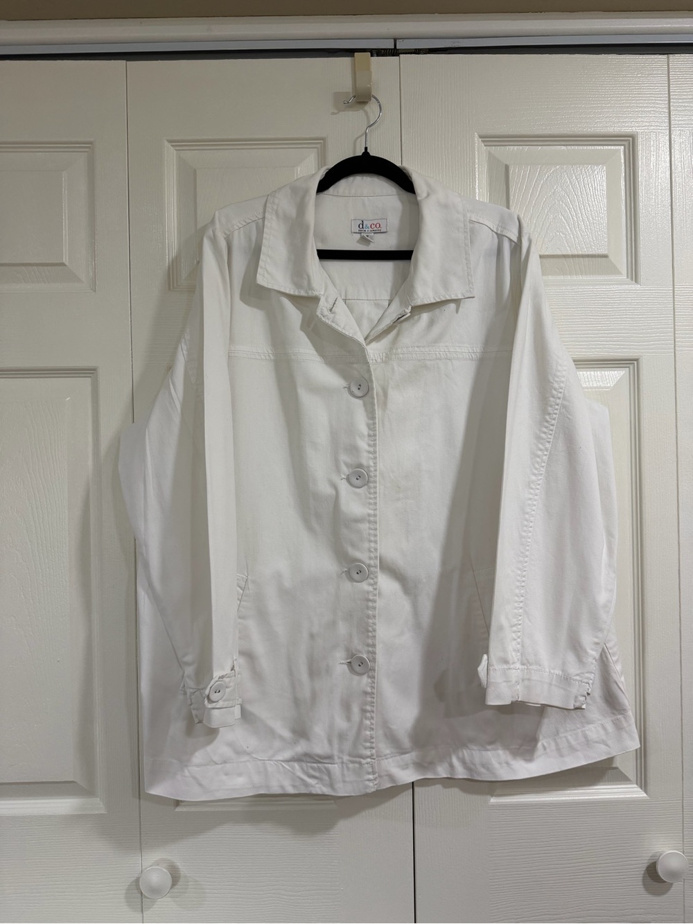 Denim&Co White Jean Jacket